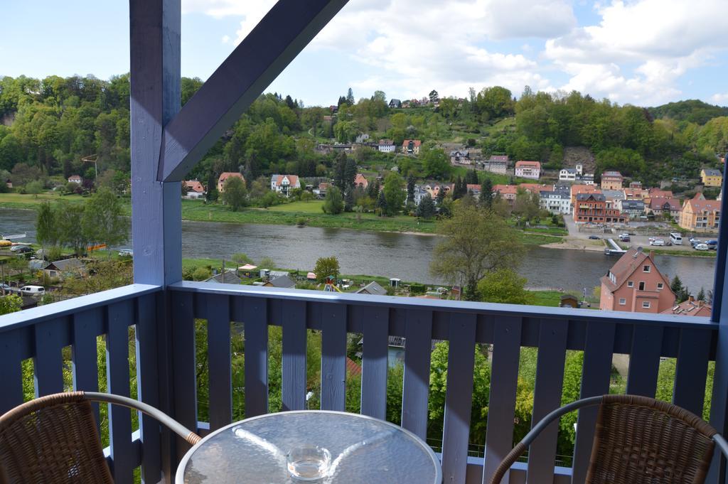 Haus Abendsonne Lägenhet Stadt Wehlen Exteriör bild