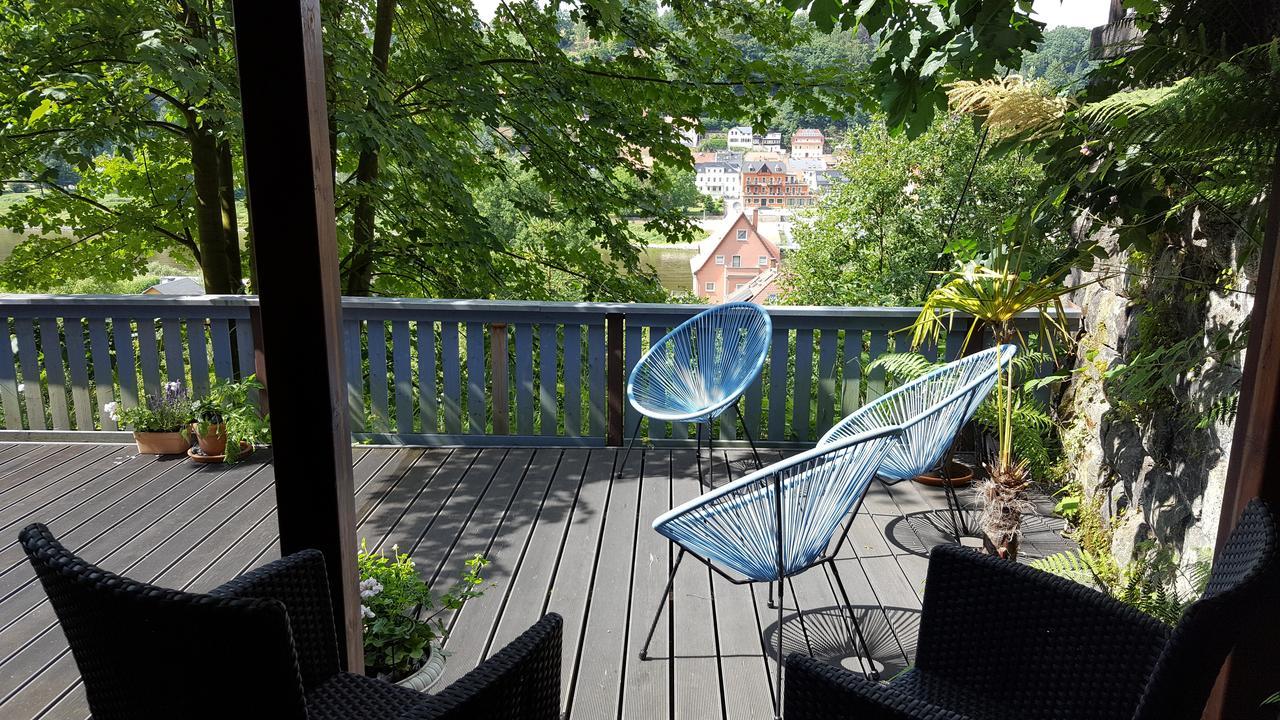 Haus Abendsonne Lägenhet Stadt Wehlen Exteriör bild